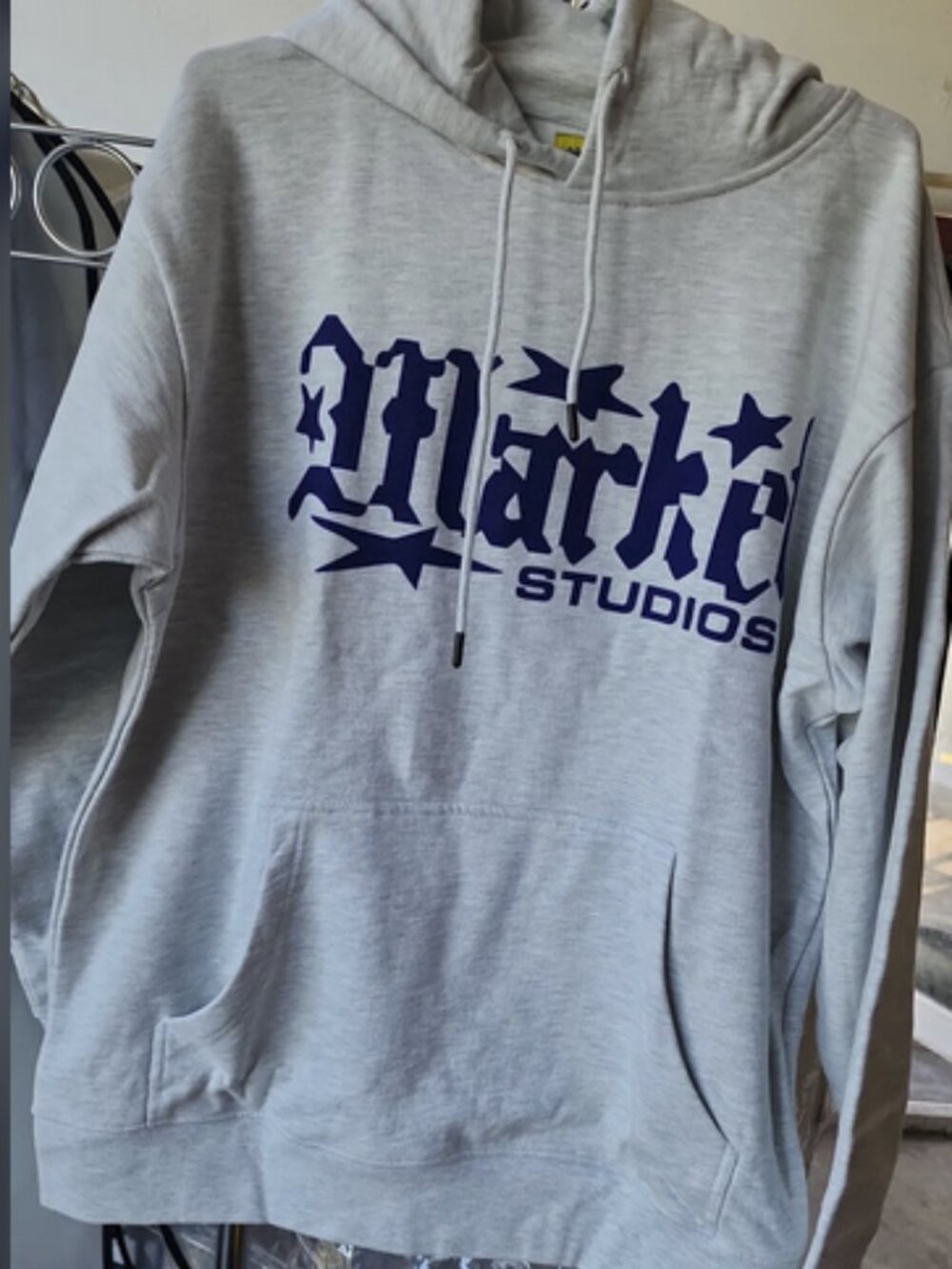 Gray and Blue Hoodie